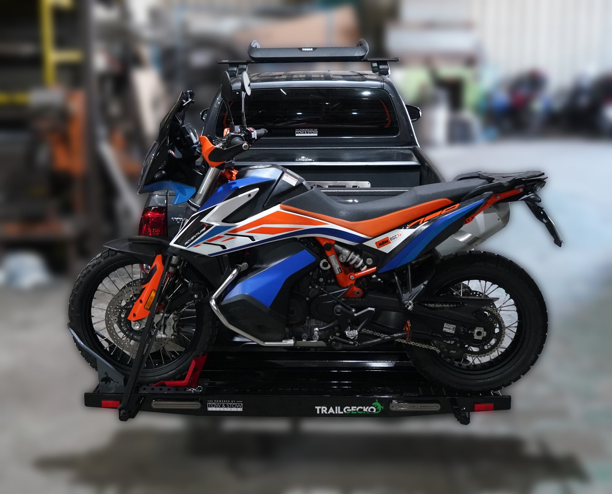 TRAILGECKO HITCH MOUNTED MOTORCYCLE RACK – towandstow